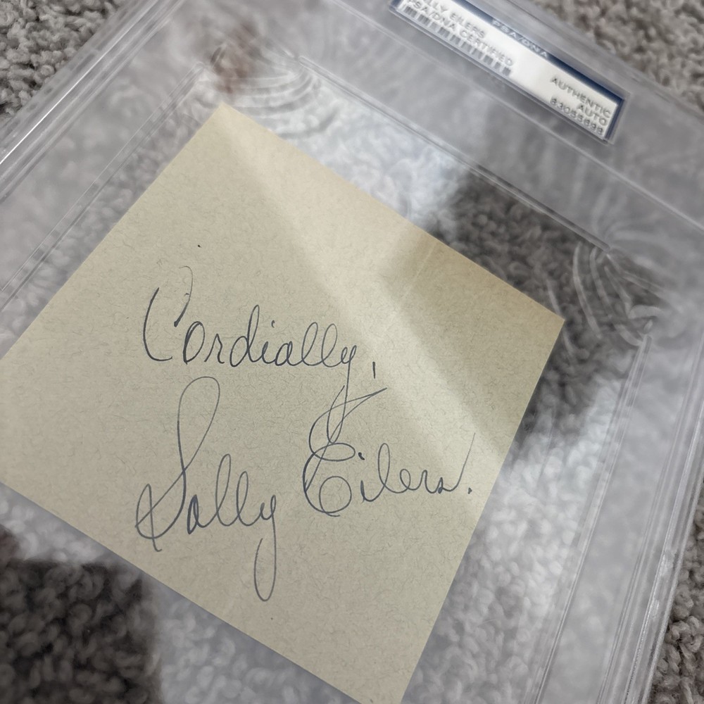 PSA Authentic Sally Eilers Cut Autograph American Actress Deceased 1978