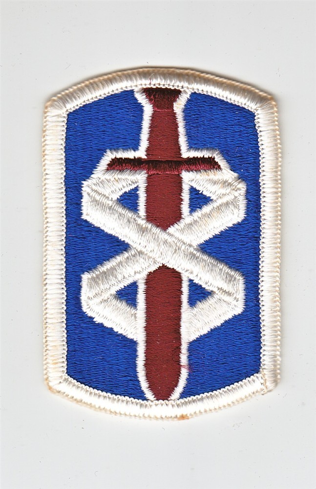 Army Patch: 18th Medical Brigade - merrowed edge