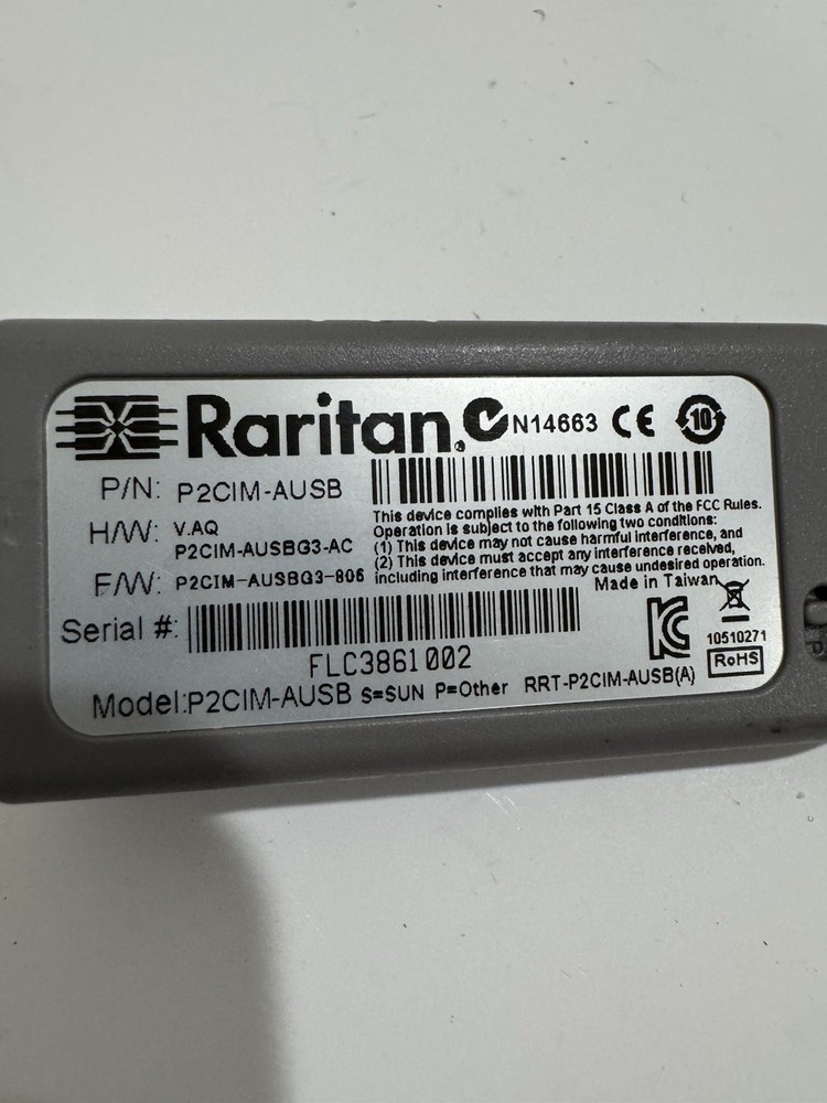 Raritan Paragon II Computer Interface Module P2CIM-USB USB KVM