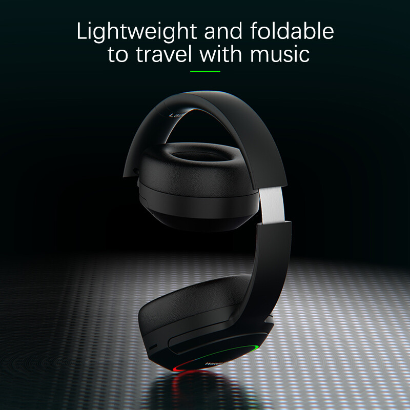 Wireless Bluetooth RGB Headset Mic For Universal iPad Tablet Computer PC Phones