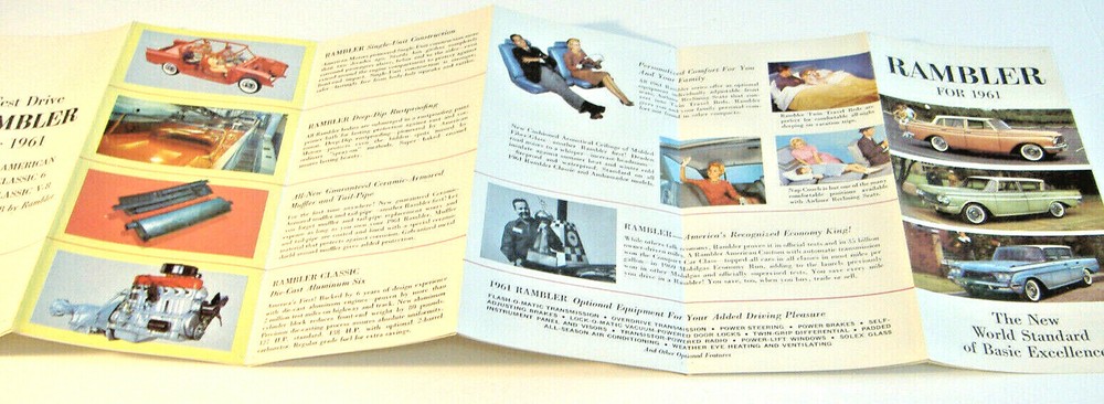 RAMBLER FOR 1961~ AUTOMOBILE BROCHURE