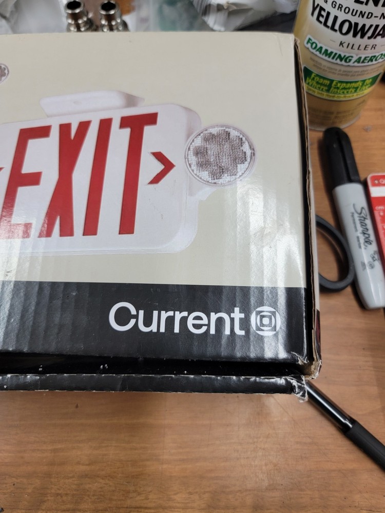 Hubbell Lighting CE Series LED Emergency Exit Light New Open Box