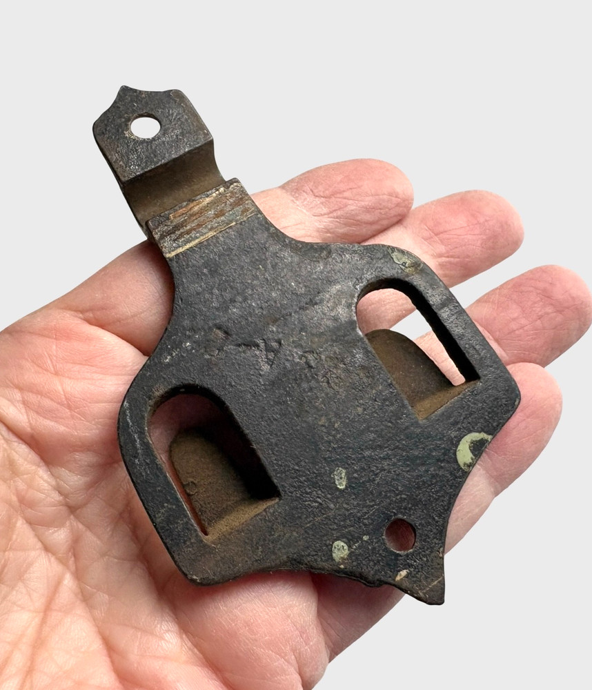 Antique IRON Broom Wall Holder