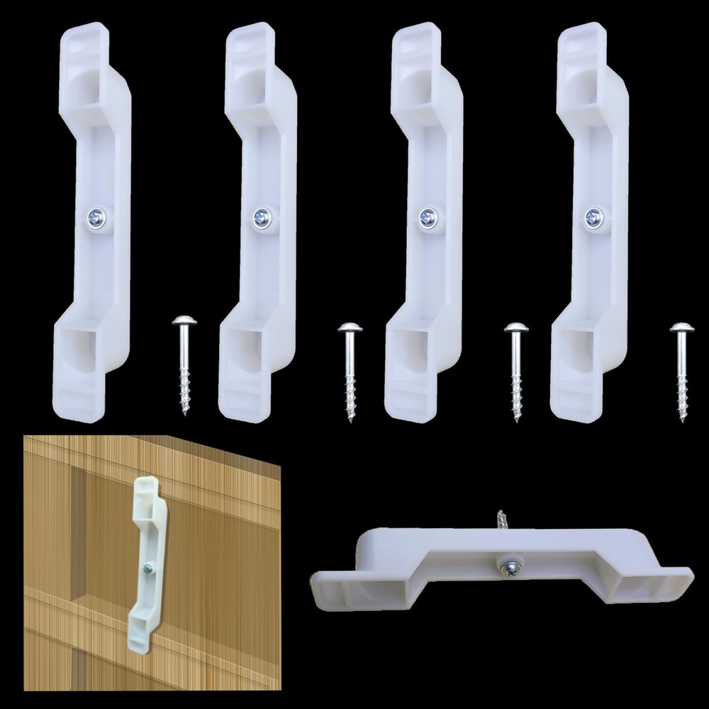 2 Sets (4 clips) False Front Connector False Front Cabinet Clips 4 1/2 Openin