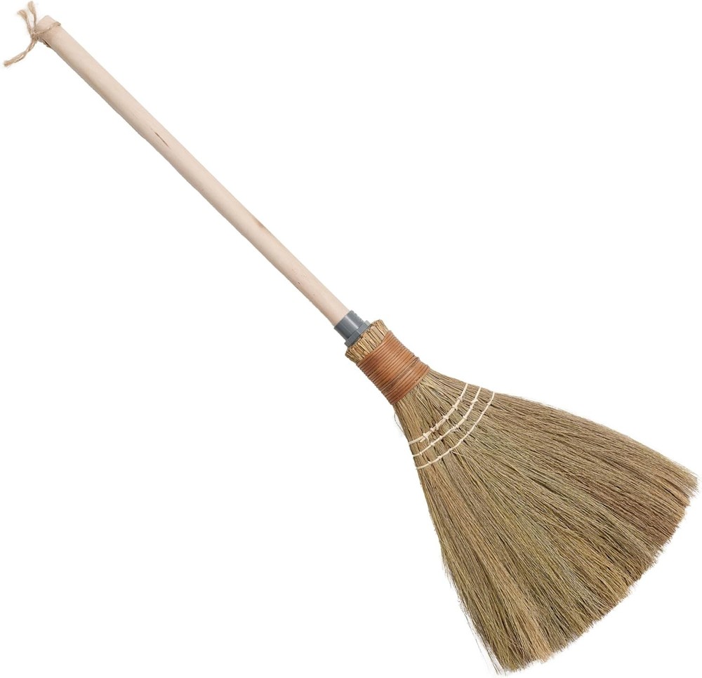 Natural Whisk Sweeping Hand Handle Broom - Vietnamese Straw Soft