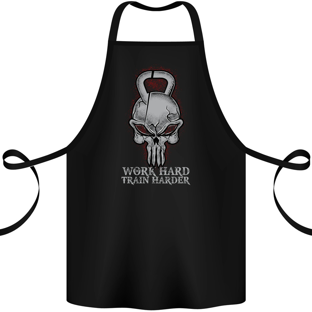 Work Hard Train Harder Training Top Workout Cotton Apron 100% Organic