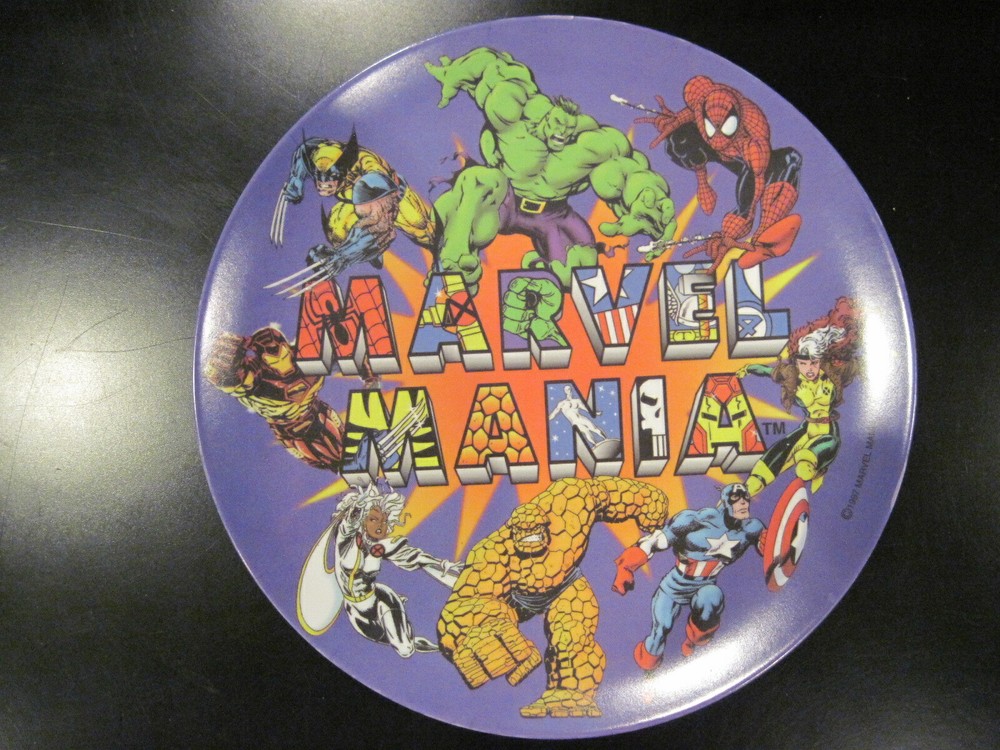 Spider-Man Ceramic Bowl + Free Marvel Mania Plastic Plate Marvelmania