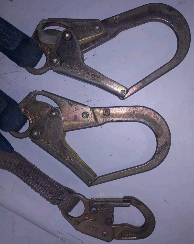 FallTech ElasTech 6' Double Lanyard Steel Hooks 100% Tie-Off Y-LEG Preowned