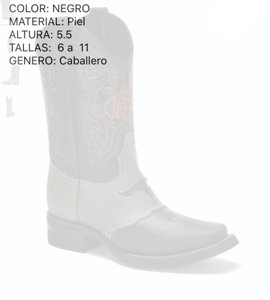 botas vaqueras FORASTERO para hombre nuevas A47