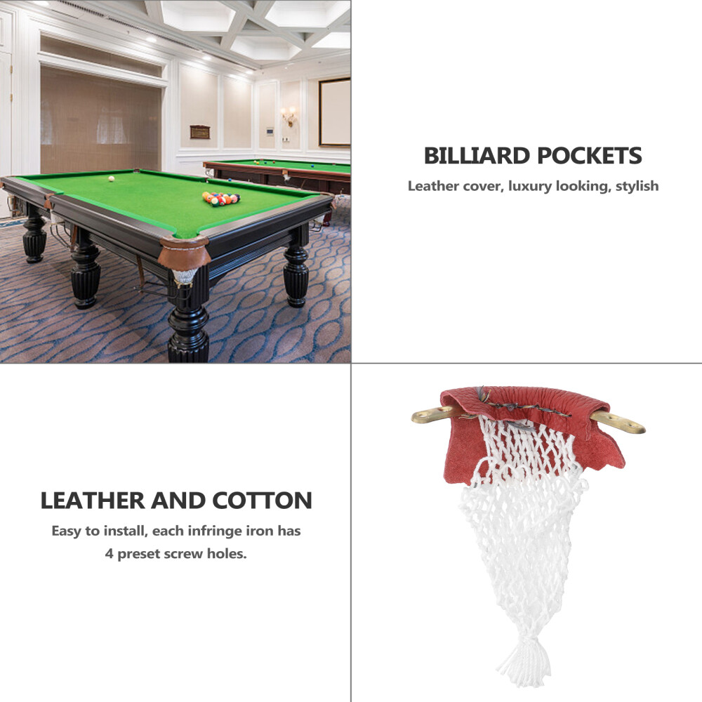 6 Pcs Pool Table Pockets Pool Table Pocket Liners Snooker Pockets