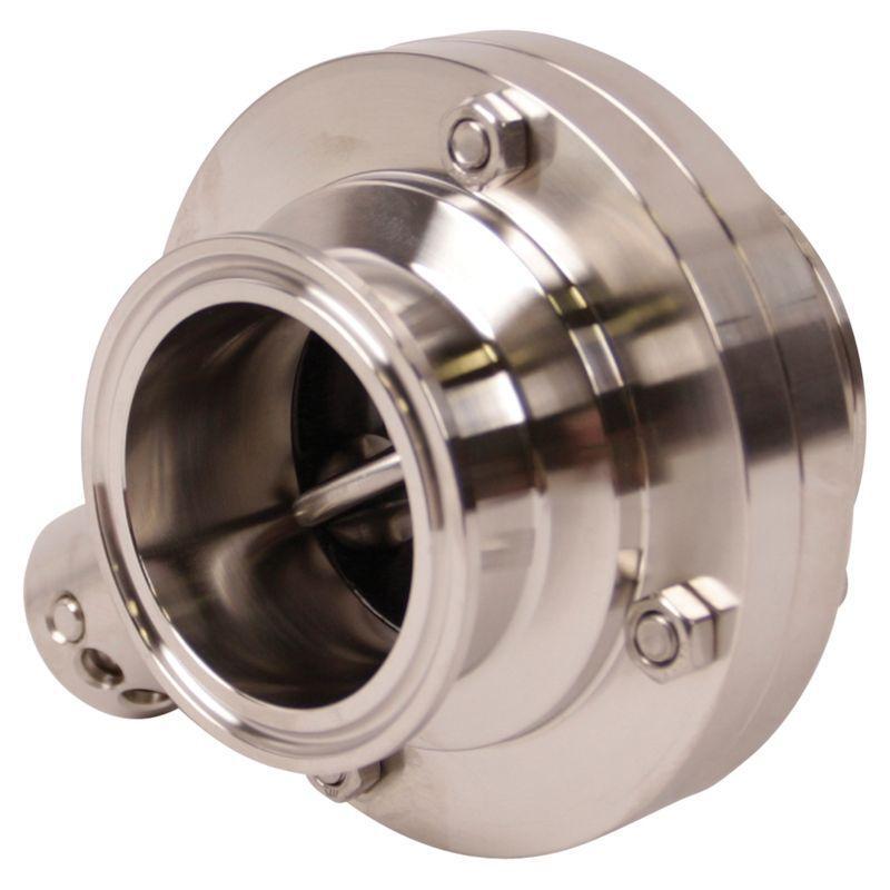 Sanitary Butterfly Valve | Tri Clamp 2 inch Pull Handle/EPDM Seat (2 Pack)