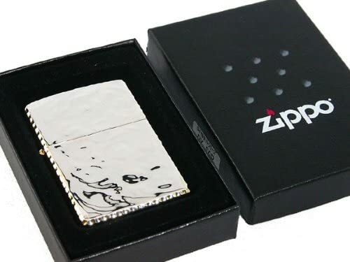 Zippo Royal Cut Silver Gold RY-SGP Corner Leutor Processing Lighter Japan New