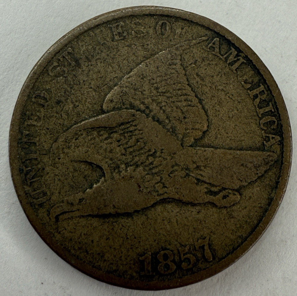 1857 Flying Eagle Cent Exact Coin Imaged #FLY98