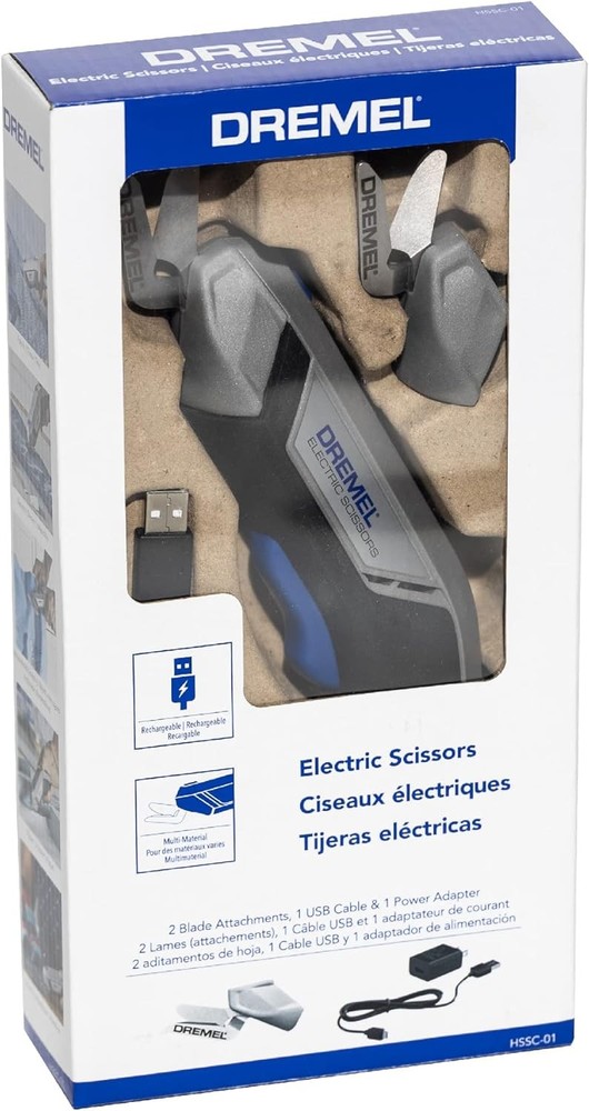 4V Cordless Electric Scissors with USB Rechargeable Battery