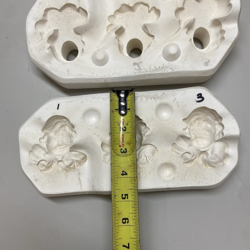 Ceramic Slip Casting Mold 3 Sm. Cherub Ornaments Scioto