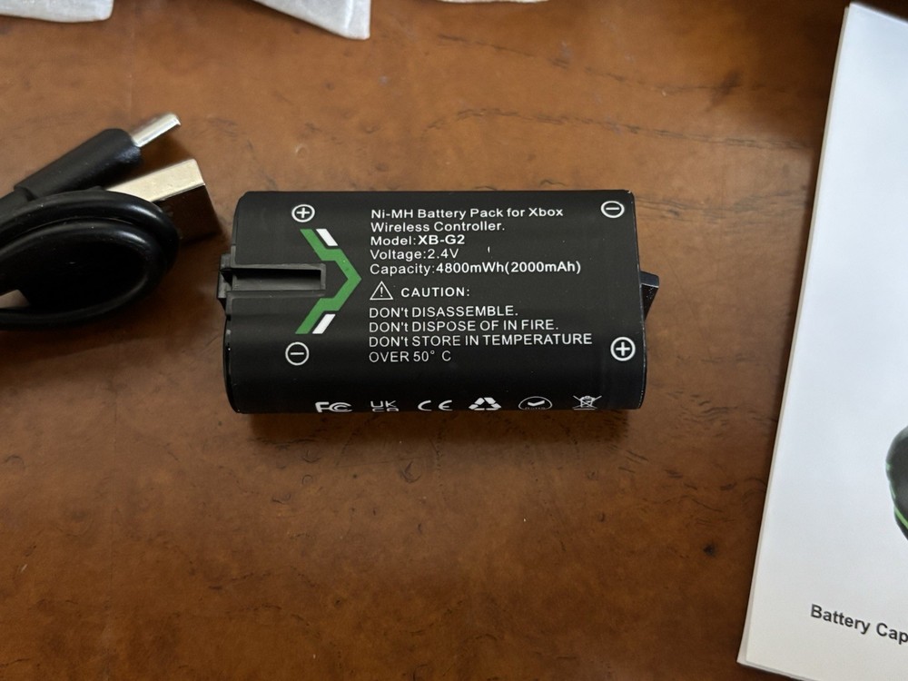 Rechargeable Battery 4800mWh Charging Dock for XBOX Controller