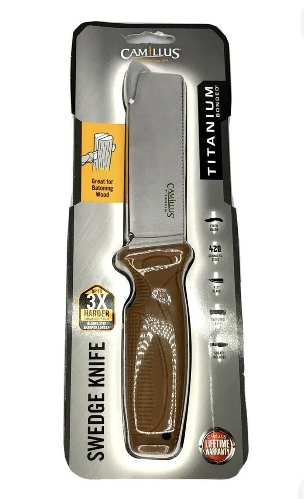 Camillus Swedge Fixed Blade Knife & Sheath