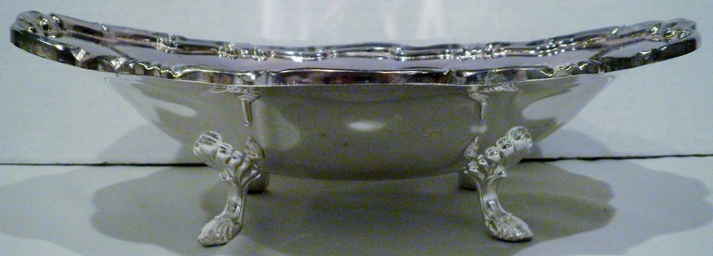 Vintage Silver Plated Oval Bowl