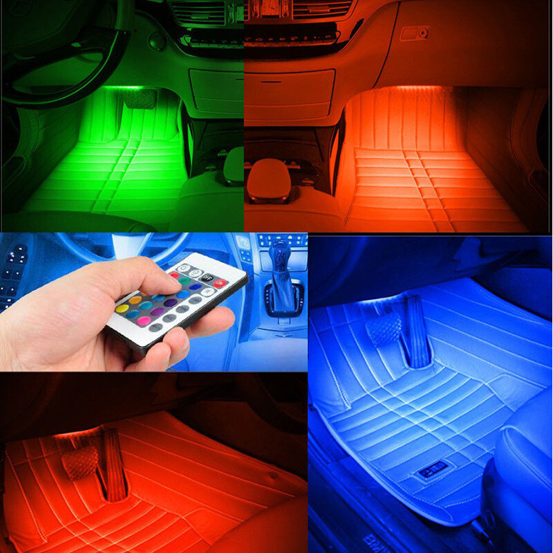 Car LED Strip Light Controller Car Interior cigarette lighter Atmosphere Lamp