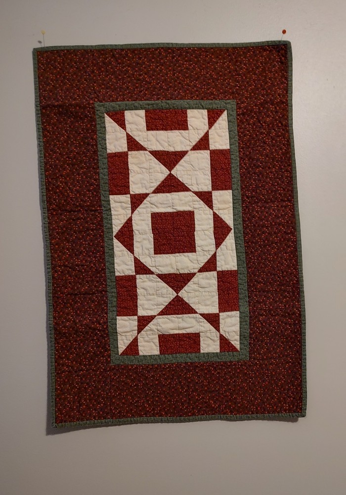 Quilted Table Topper 34" x 22"Handmade