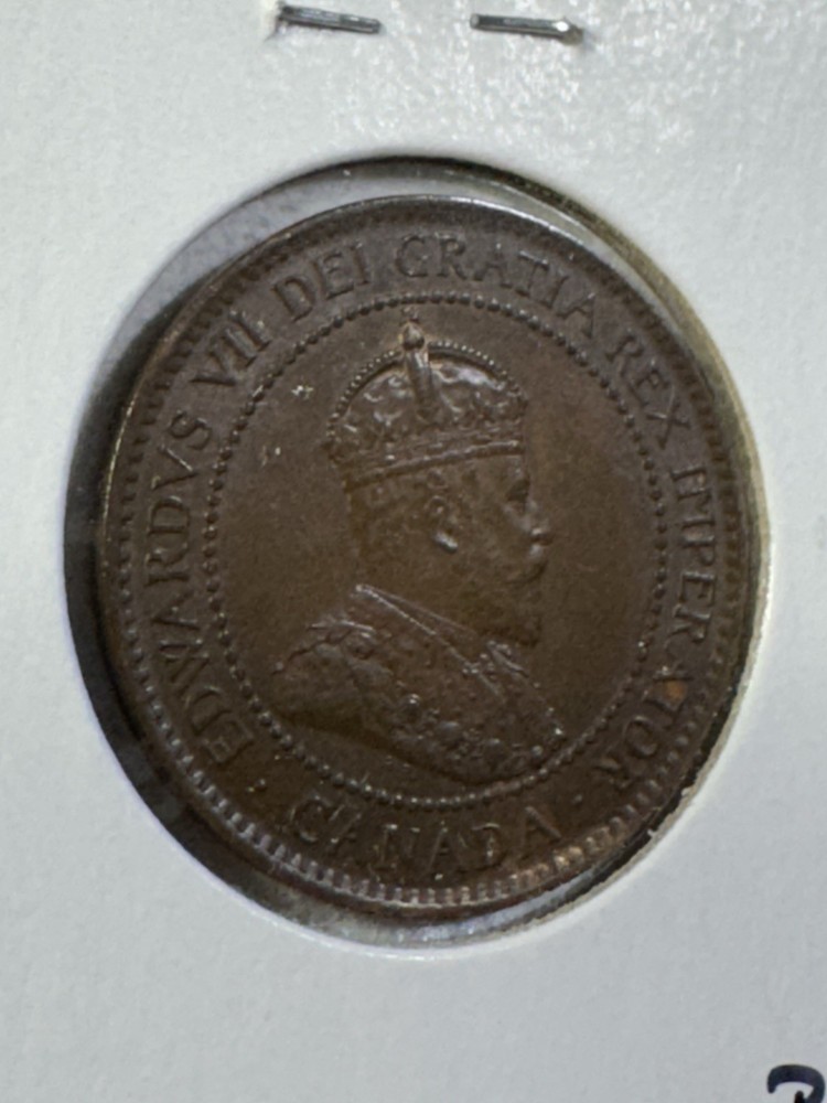 1903 Canada Large Cent Bronze Coin Cleaned