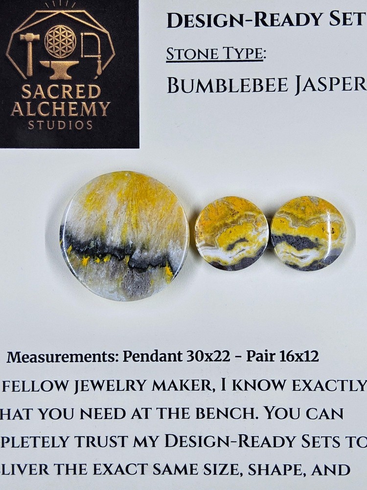 Circle Shape - Bumblebee Jasper - Design-Ready Set