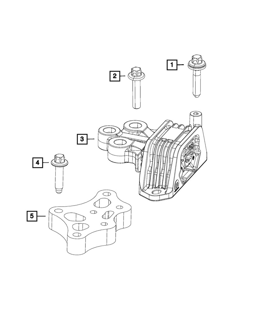 Genuine Mopar Hex Head Bolt 68201457AA