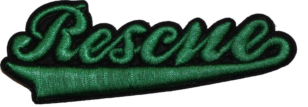 Rescue Word Green Patch