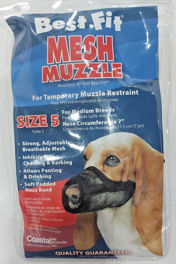 Coastal Pet Product Best Fit Mesh Muzzle Size 5