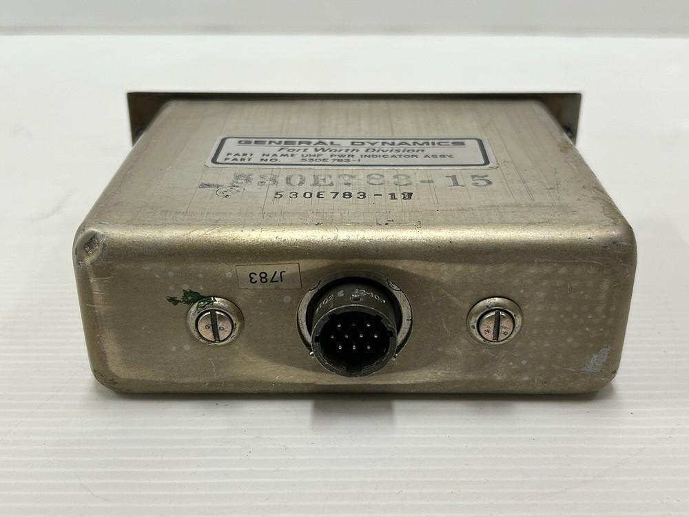 Vintage US Military General Dynamics UHF Power Indicator Assembly
