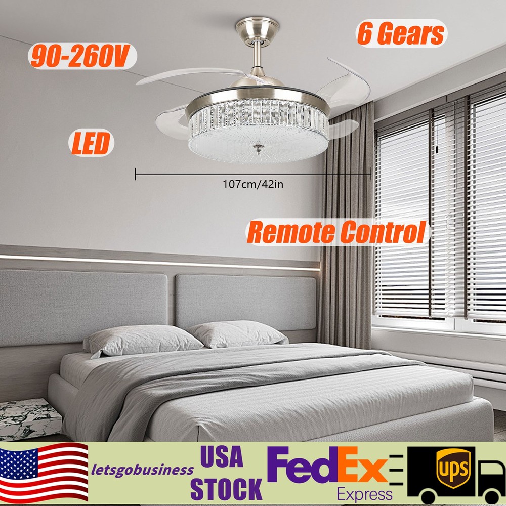 42 Inch Ceiling Fan Light and Remote Control Ceiling Fan Light 3 Light Color