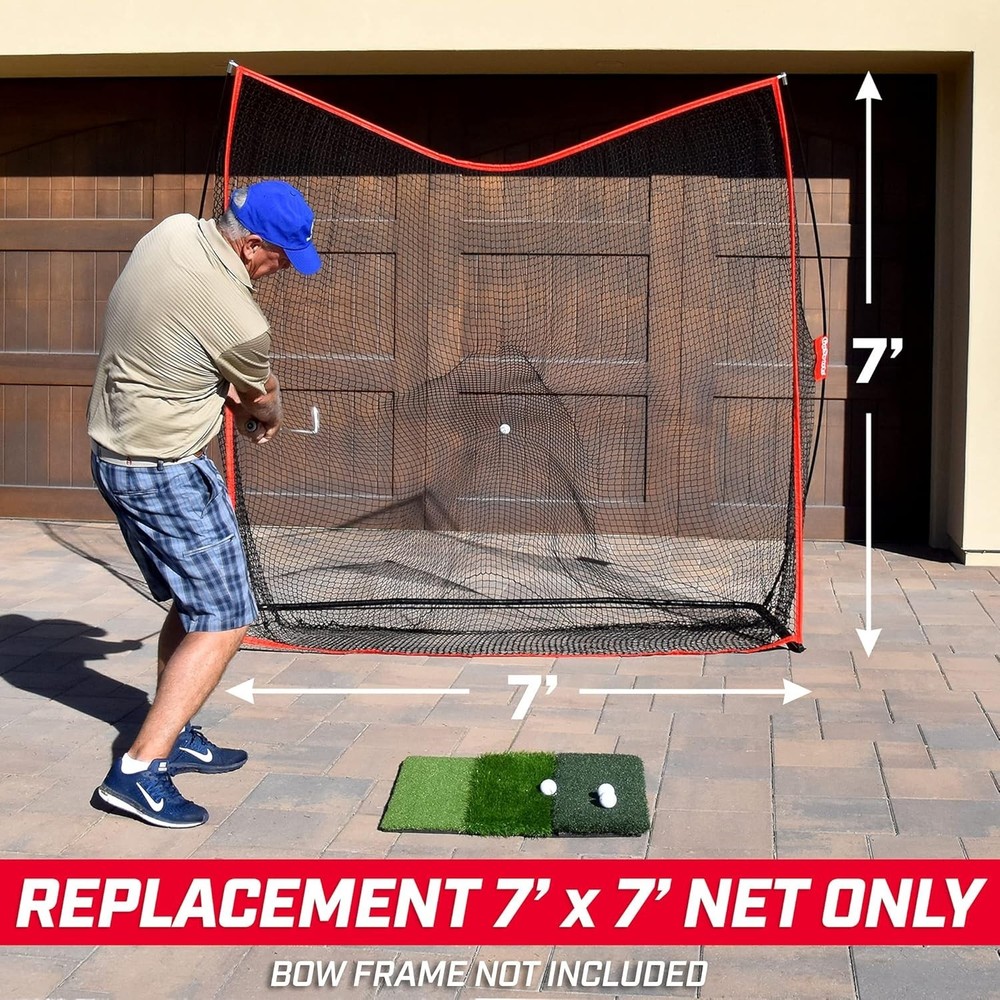 7 x 7 ft Replacement Golf Net - Not Compatible with Other Brands - Bow Type F...