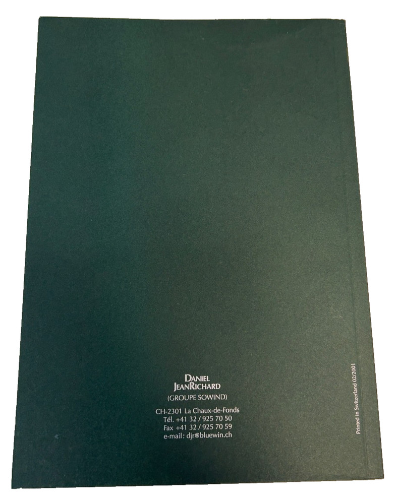 Daniel JeanRichard User Manual Green