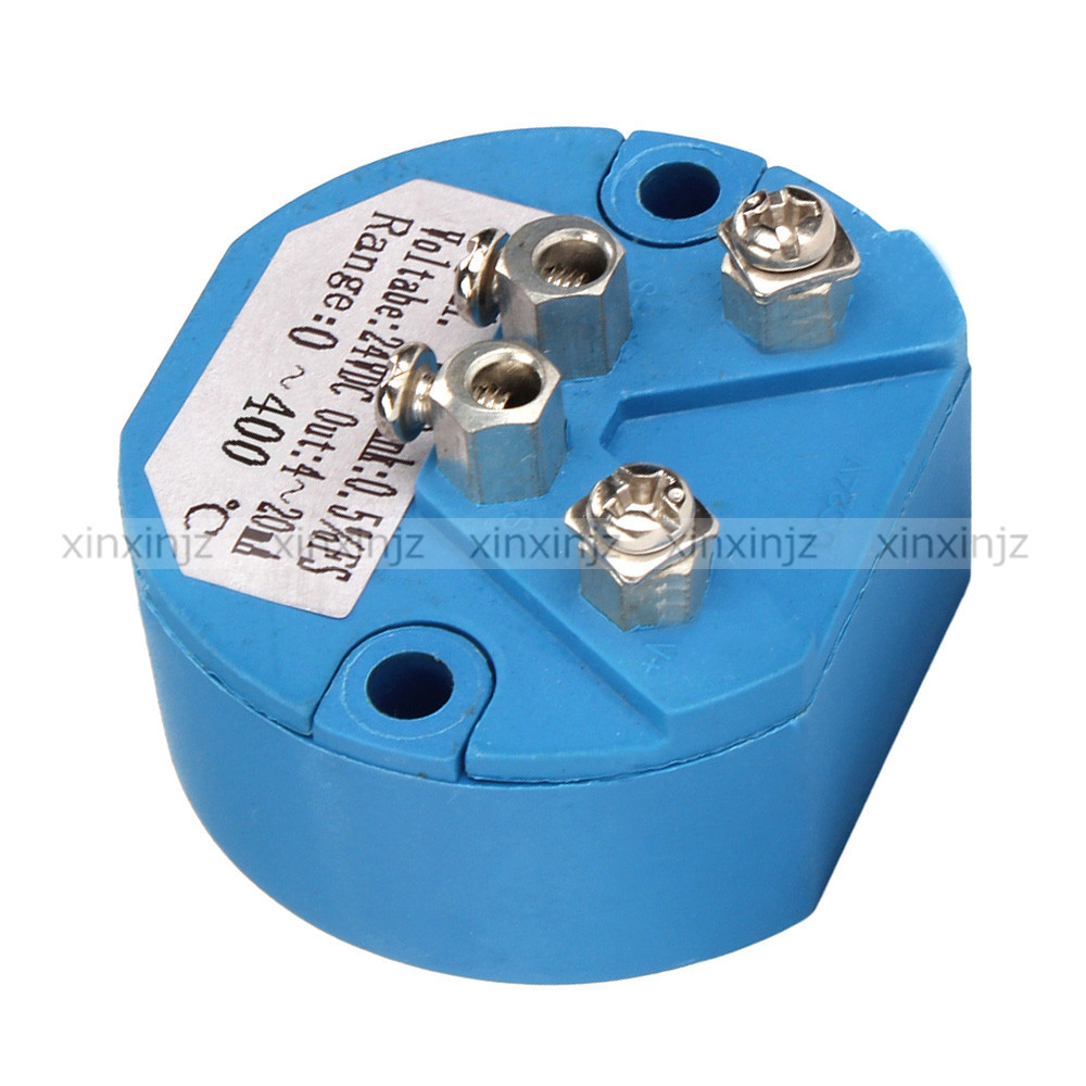 0-400 Celsius Plastic DC 24V olt K Type Temperature Sensor Transmitter
