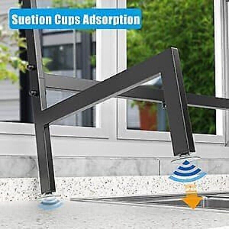 2-Tier 4 Baskets Over The Sink Dish Drying Rack Kitchen Extensible Adjustable US