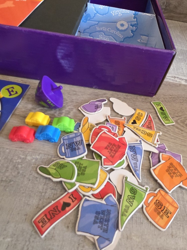 Learning Resources Reading Roadway Comprehension Game US Map Home School b205
