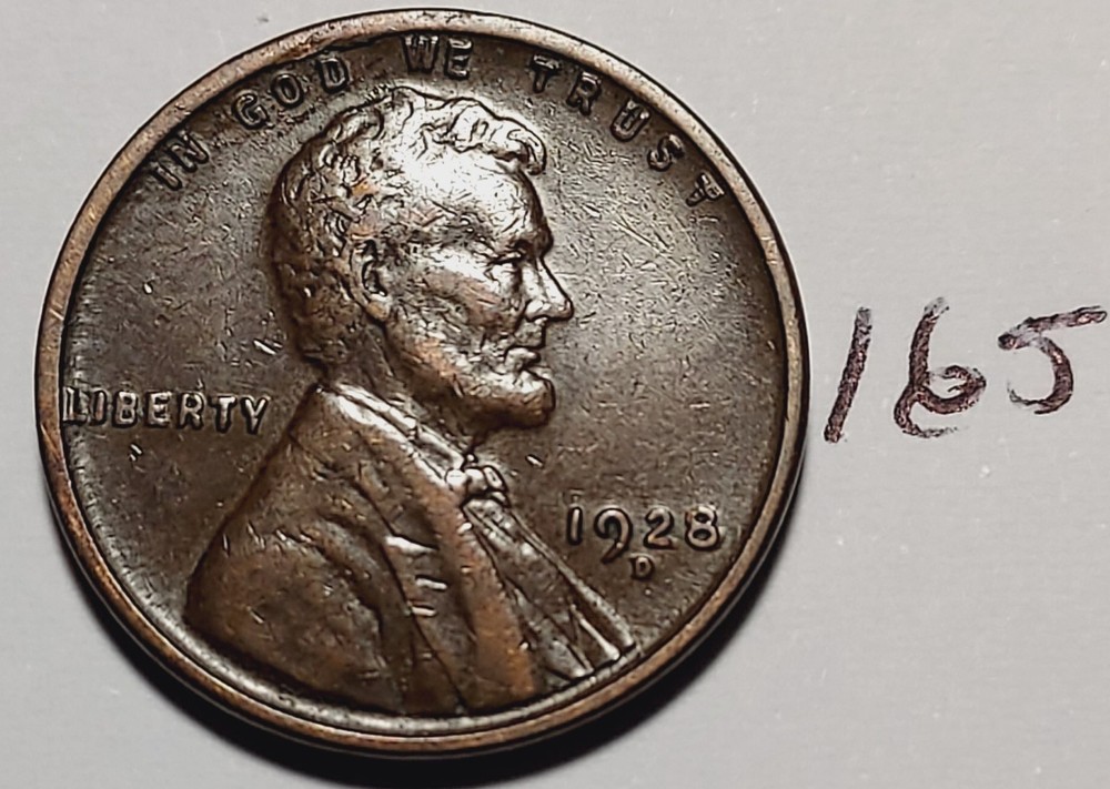 1928-D Lincoln Wheat Cent       #165