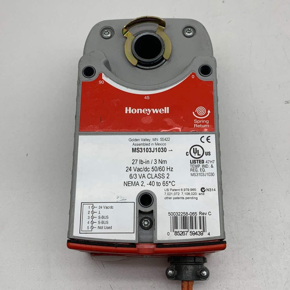 Honeywell MS3103J1030 Direct Coupled Spring Return Actuator 24VAC/VDC
