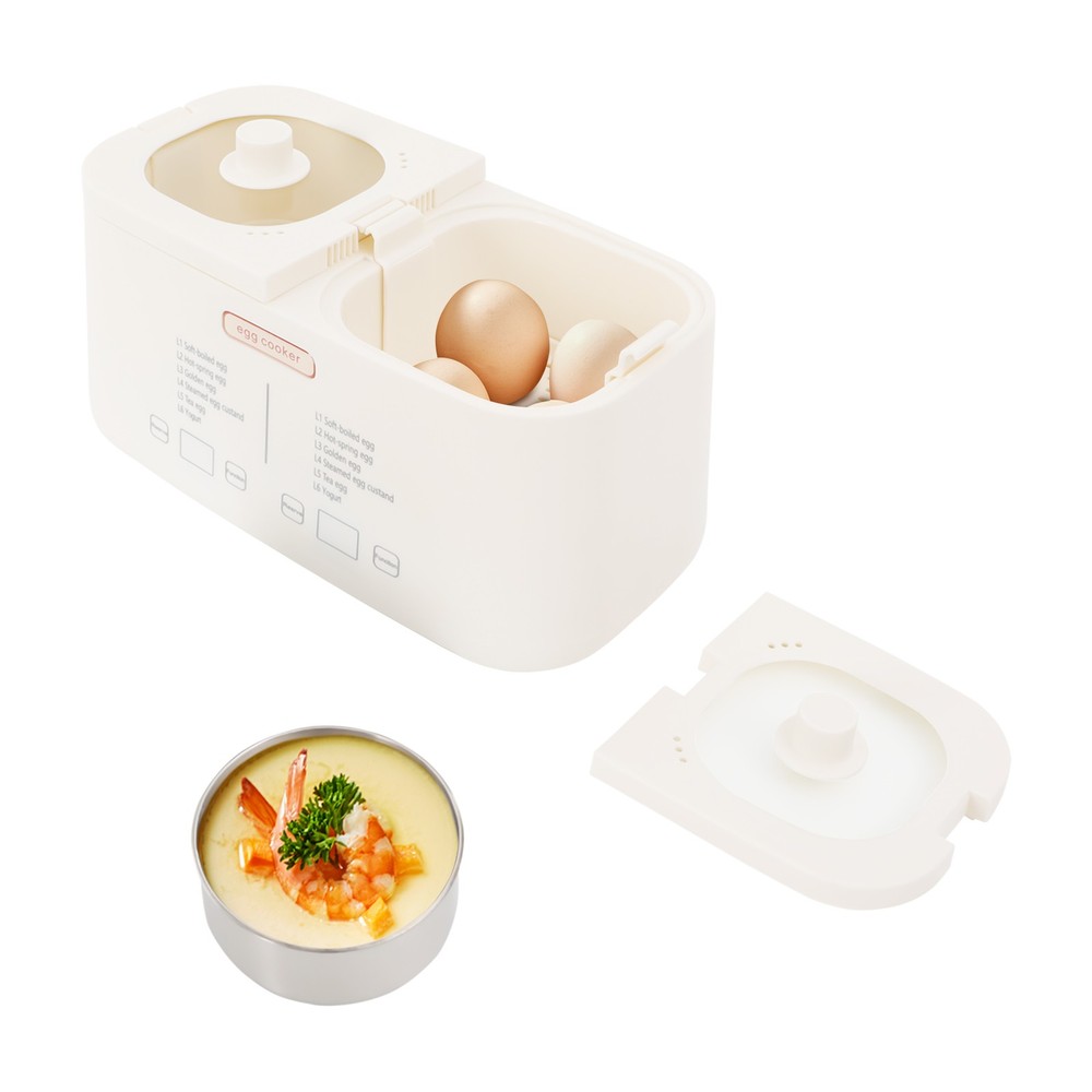 Egg Cooker Rapid Egg Cooker Egg Boiler with Auto Shut Off Feature For 8 Eggs