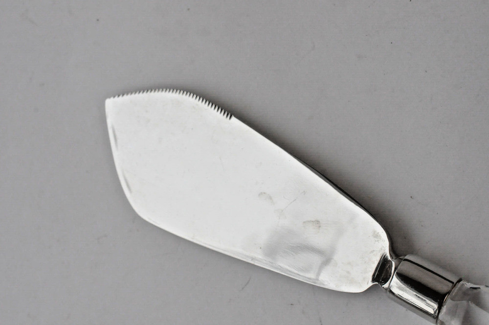Orrefors ~ Cake Knife and Server ~ Vintage ~ Glass / Crystal Handle