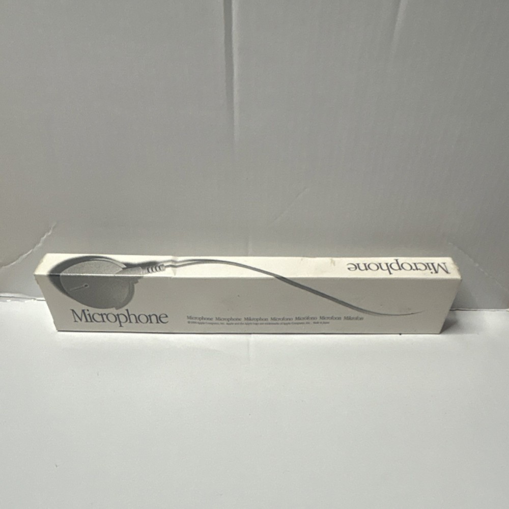 Apple Clip-On Microphone Gray Computer Boxed Vintage