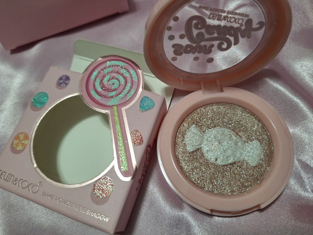 Highlighter Eyeshadow & Lipgloss Trio Cute Makeup Gift Bundle Kevin & Coco