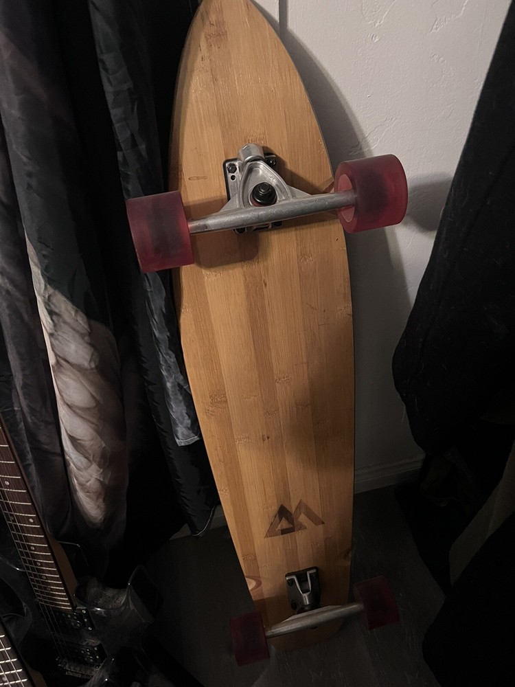 Magneto Longboard Skateboard 44 Inch Kicktail Cruiser Maple & Bamboo Deck