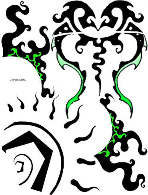 Sic Designs Swirl Sticker Sheet SIC015