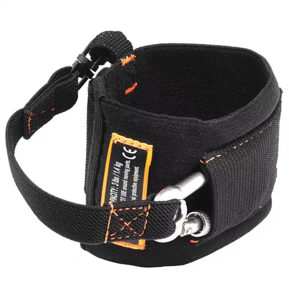 3 Lbs. Black Pull-On Wrist with Carabiner Tool Lanyard