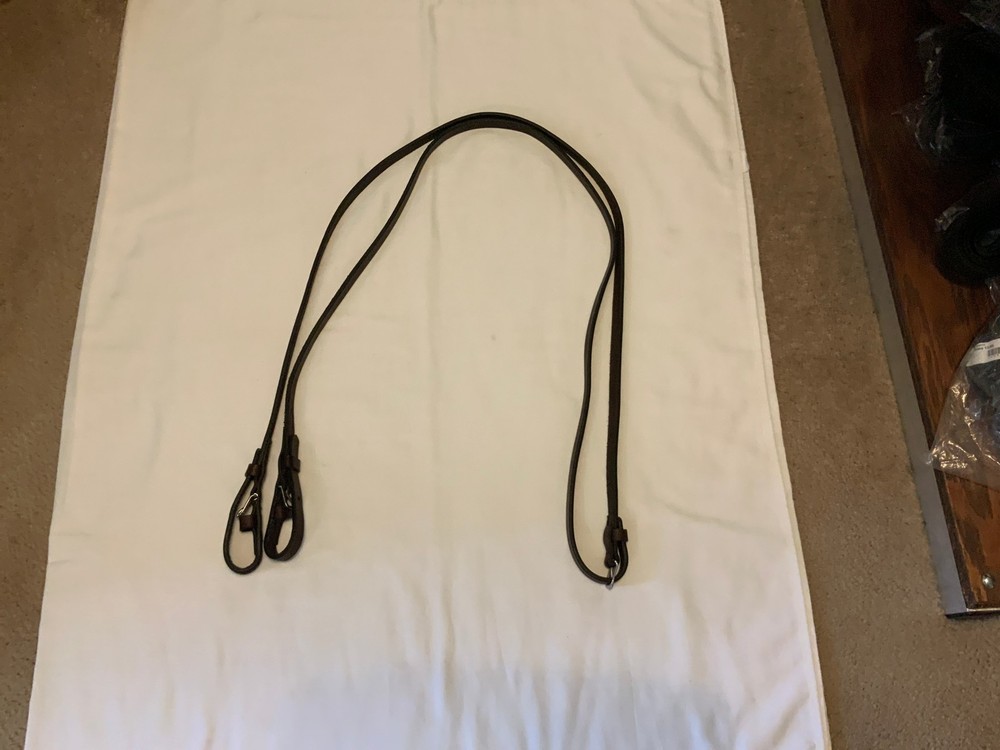Plain Reins Buckle Ends Havana