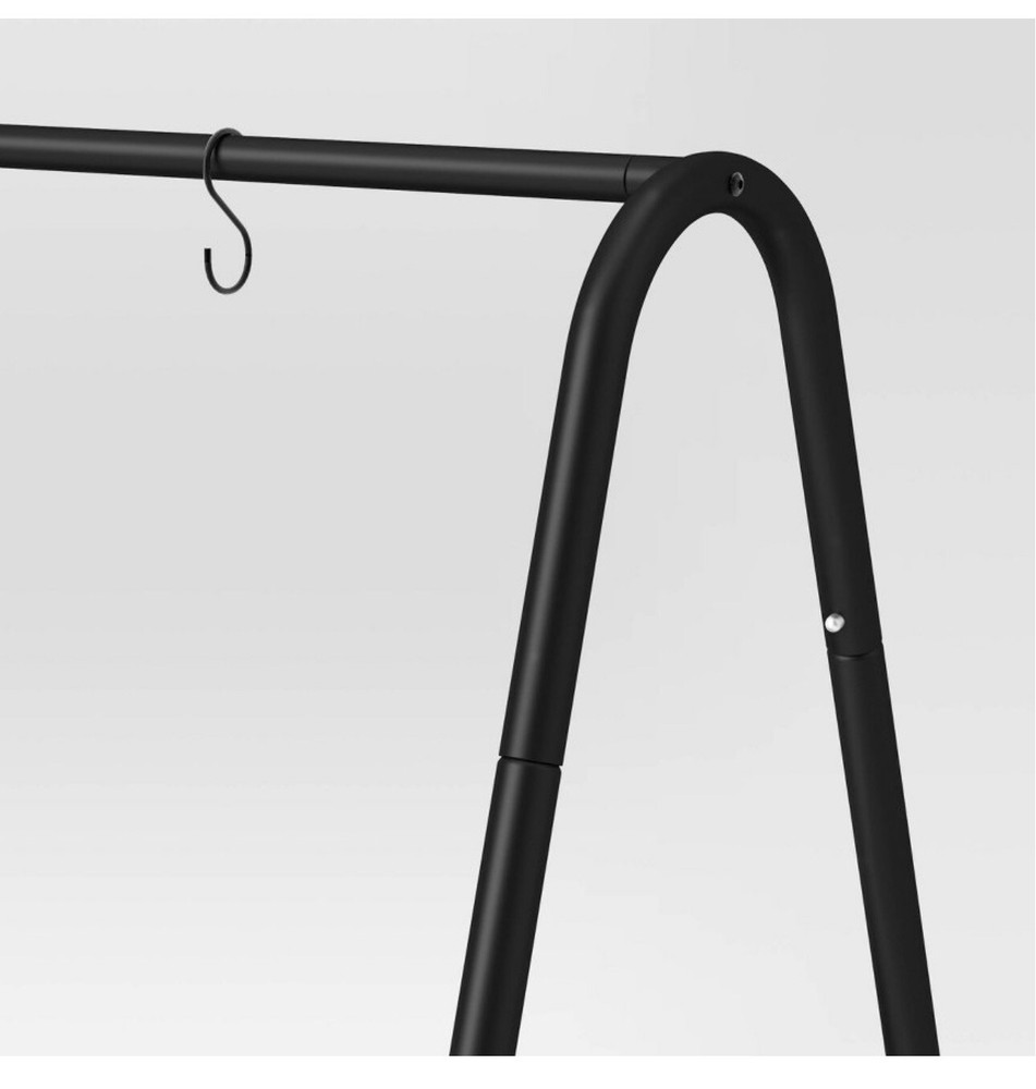Rectangle A-Frame Pergola Outdoor Patio Dining Table Black - Room Essentials