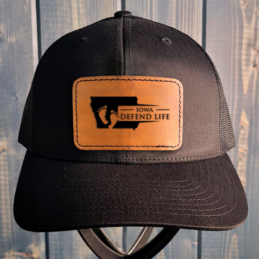 Iowa Leather Patch Hat Pro-Life Hat