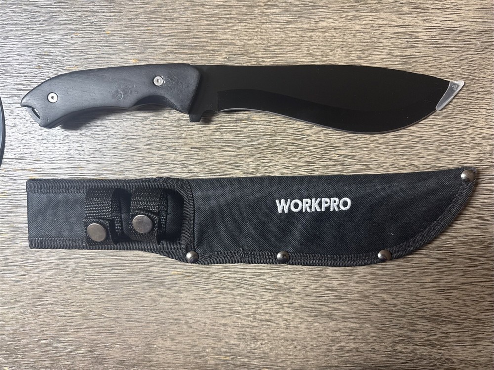 Workpro Axe And Fixed Blade Set. Fill Tang And Wood Handle