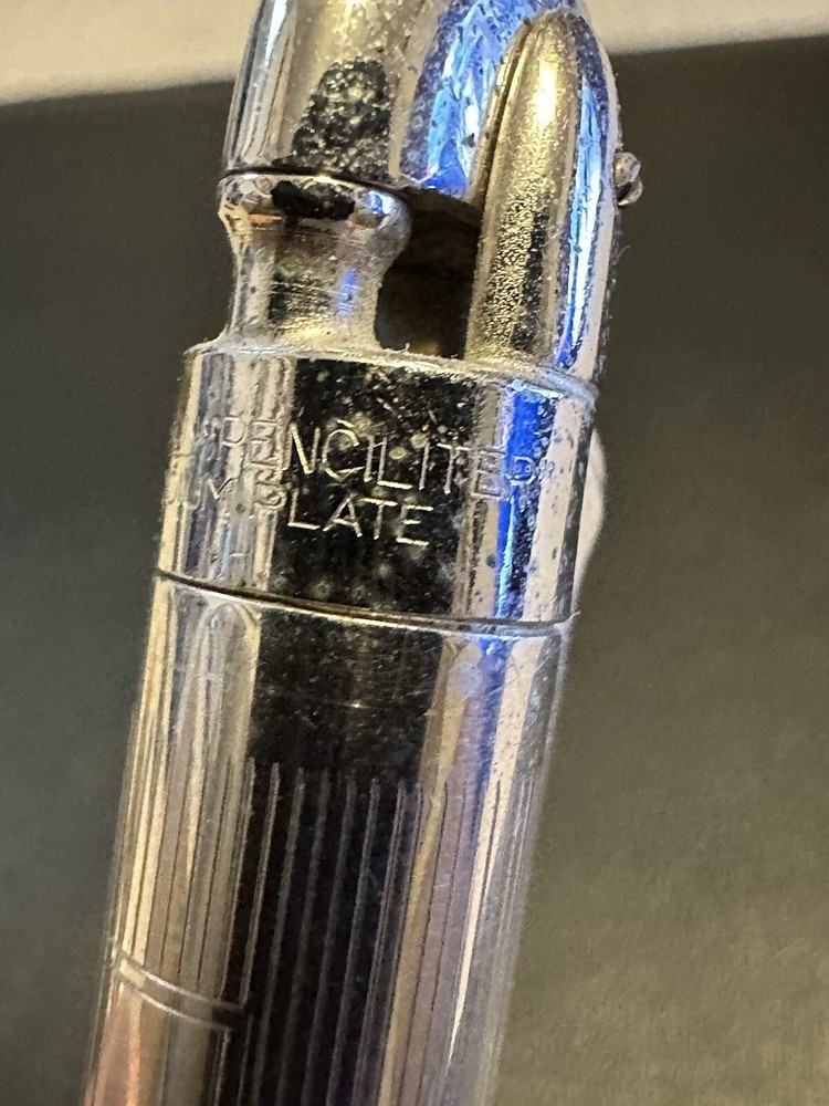 Ronson Rhodium Mechanical Pencil Lighter!!!!!!!!!!!!